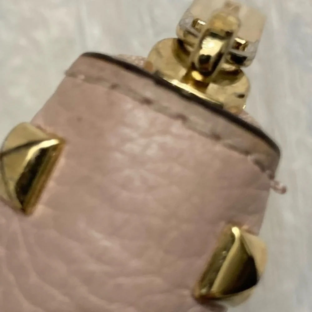 Michael kors pink leather gold studded zipper clutch accordion wallet - Picture 6 of 15